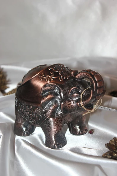 Küllük Metal Fil Hortumu Figürlü Kül Tablası - Resim 3
