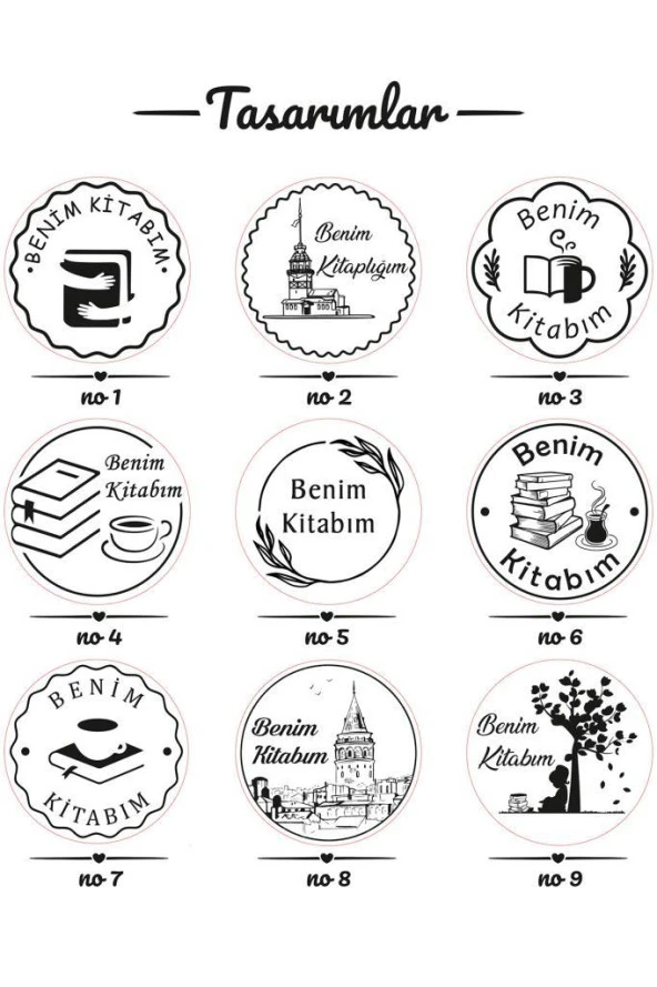 Kişiye Özel Kitap Mührü İsim Yazılı Kitap Mührü Özel Damga R5814-01 - 3