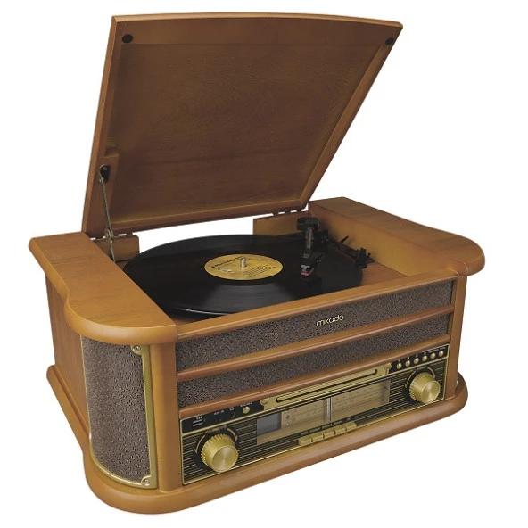 Mikado Nostalgia Mn-P325 Dönence Pikap Ahşap 2X5w Stereo Spk Mp3 Çalar Usb-Radyo-Cd-Kaset -Bt Müzik - 3
