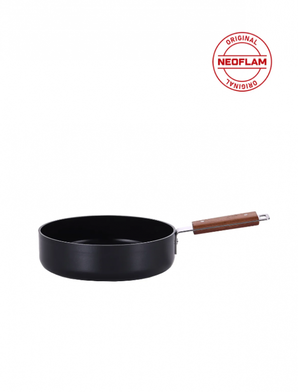 Neoflam Bien 20 Cm Siyah Alüminyum Döküm Wok Tava D-NEOBN120W - 4