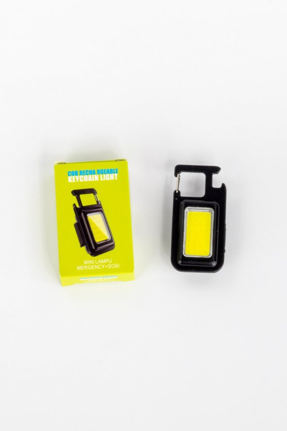 Keychain Light 6w Ledli Mini Projektör Beyaz Işık USB şarjlı
