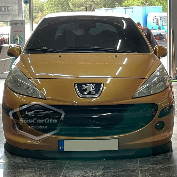 Peugeot 207 2006-2014 Uyumlu Üniversal Astra H lip Esnek Ön Lip 2 Parça Tampon Altı Dil Karlık Ön Ek - 4