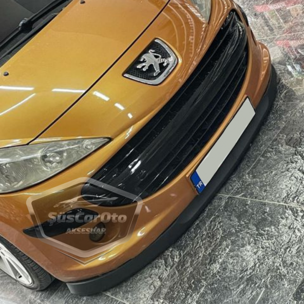 Peugeot 207 2006-2014 Uyumlu Üniversal Astra H lip Esnek Ön Lip 2 Parça Tampon Altı Dil Karlık Ön Ek - 10