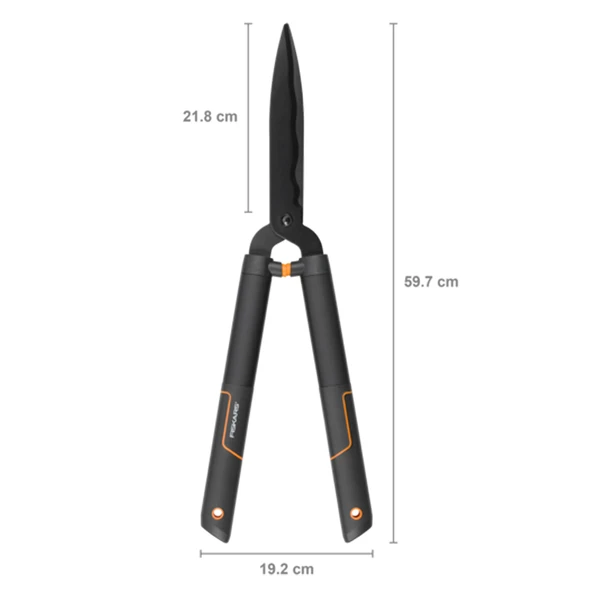 Fiskars Hs22 Singlestep Çit Budama Makası Dalgalı Ağız 1001433 - Resim 2