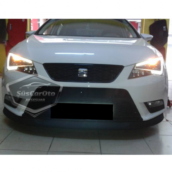Seat Leon MK3 MK3.5 2012-2020 Uyumlu Üniversal Astra H lip Esnek Ön Lip 2 Parça Tampon Altı Dil Karlık Ön Ek