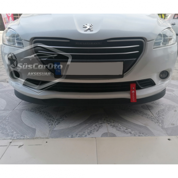 Peugeot 301 2012-2021 Uyumlu Üniversal Astra H lip Esnek Ön Lip 2 Parça Tampon Altı Dil Karlık Ön Ek - 6