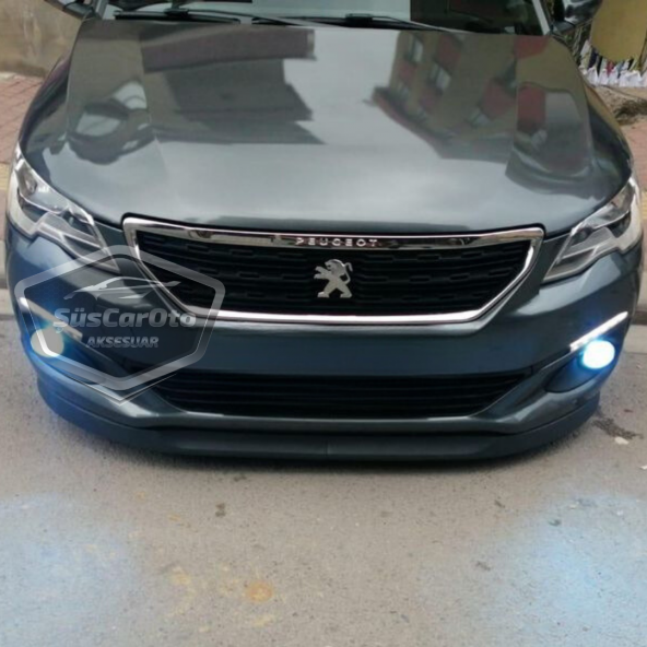 Peugeot 301 2012-2021 Uyumlu Üniversal Astra H lip Esnek Ön Lip 2 Parça Tampon Altı Dil Karlık Ön Ek - 7