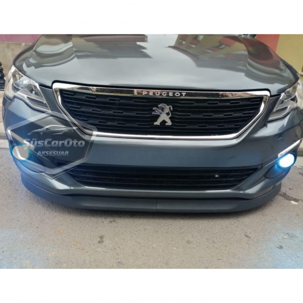Peugeot 301 2012-2021 Uyumlu Üniversal Astra H lip Esnek Ön Lip 2 Parça Tampon Altı Dil Karlık Ön Ek - 9