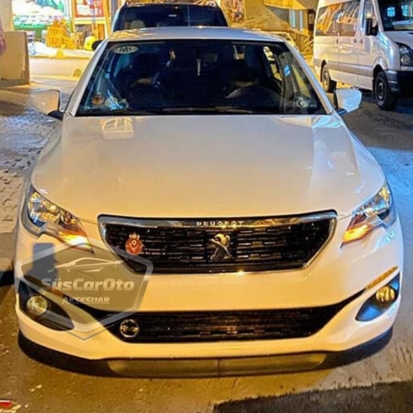 Peugeot 301 2012-2021 Uyumlu Üniversal Astra H lip Esnek Ön Lip 2 Parça Tampon Altı Dil Karlık Ön Ek - 10