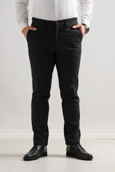 Notra Klasik Kesim Armürlü Erkek Kışlık Gabardin Boru Paça Pantolon ürün görseli