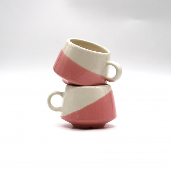 Tardan Betty Seramik Fincan 2 Adet  - 230 ml - Pembe - 3