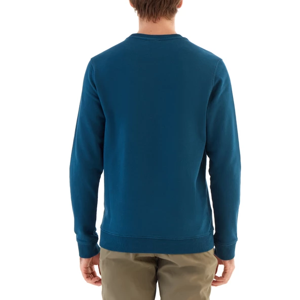 Columbia M Basic Crew Erkek Sweatshirt Yeşil CS0204-414 - Resim 2