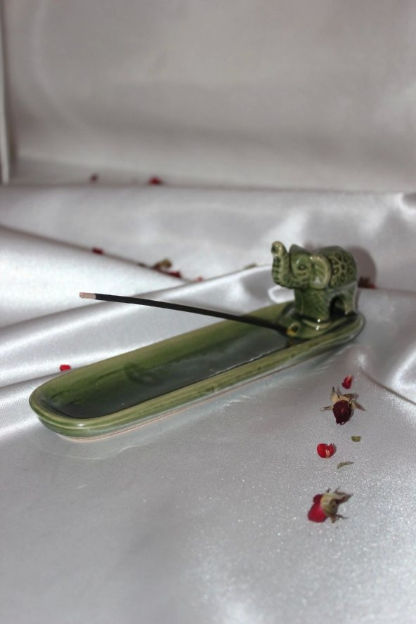 Fil Çubuk Tütsülük Seramik - Resim 3