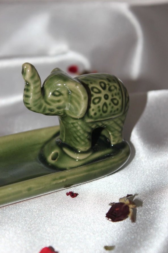 Fil Çubuk Tütsülük Seramik - Resim 4