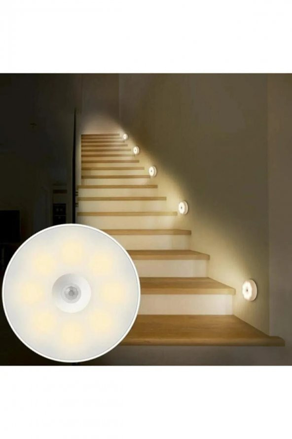 Sensörlü Led Aydınlatma Tezgah Altı Koridor Merdiven Için Kablosuz Güçlü Mıknatıslı - 2