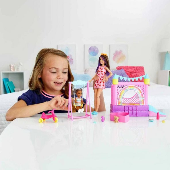 Barbie Bebek Bakıcısı Skipper Oyun Evi Seti HHB67 - 2