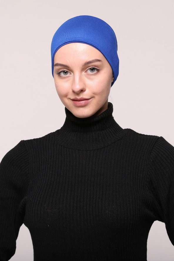 Kadın Penye Dikişsiz Tesettür Bandana Bone Spor Saç Bandı - 8