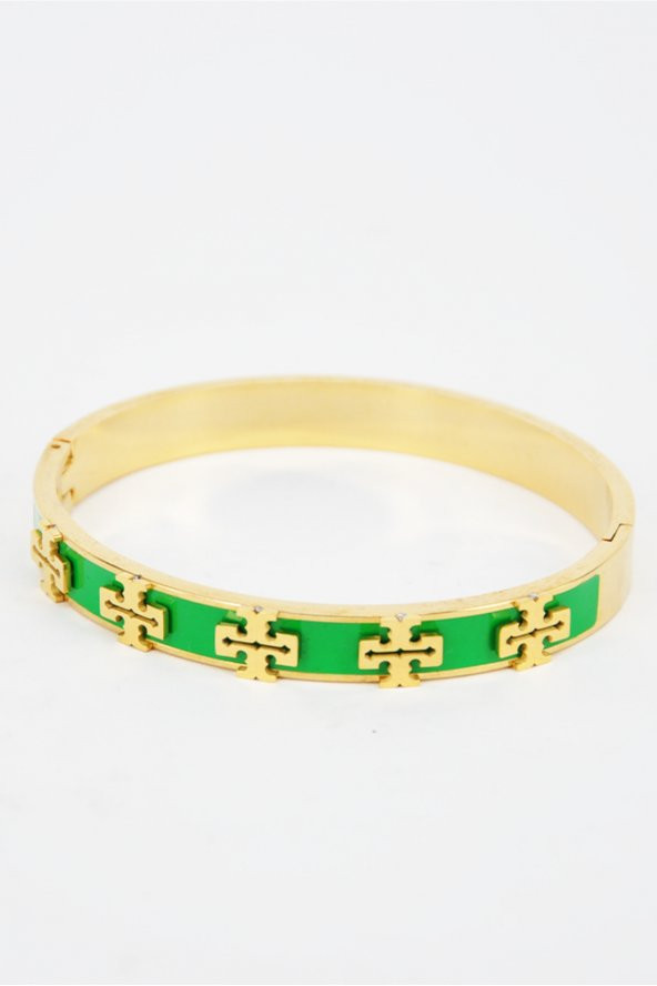 Altın & Yeşil Renk Çelik Kelepçe Paslanmaz 316L SU-863 - 2