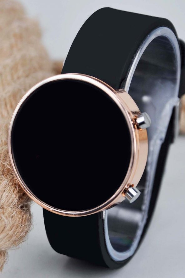 Bakır Renk Yuvarlak Kasa Dijital Tuşlu Sevimli Çocuk Kol Saati Su-164-020 - Resim 2