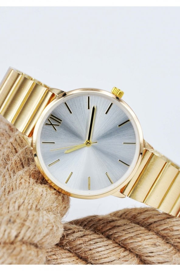 Ayarlanabilir Kordonlu Gold Renk Yeni Sezon Genç Kız Kadın Kol Saati Su-690-001 - 2