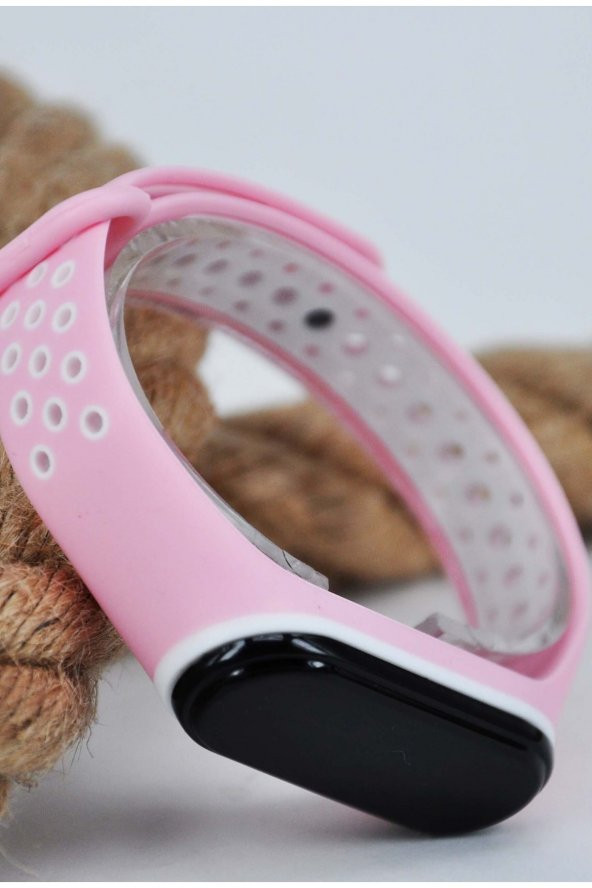 Pembe Silikon Kordonlu Ince Dokunmatik Kadın Çocuk Kol Saati Su-553 - 3