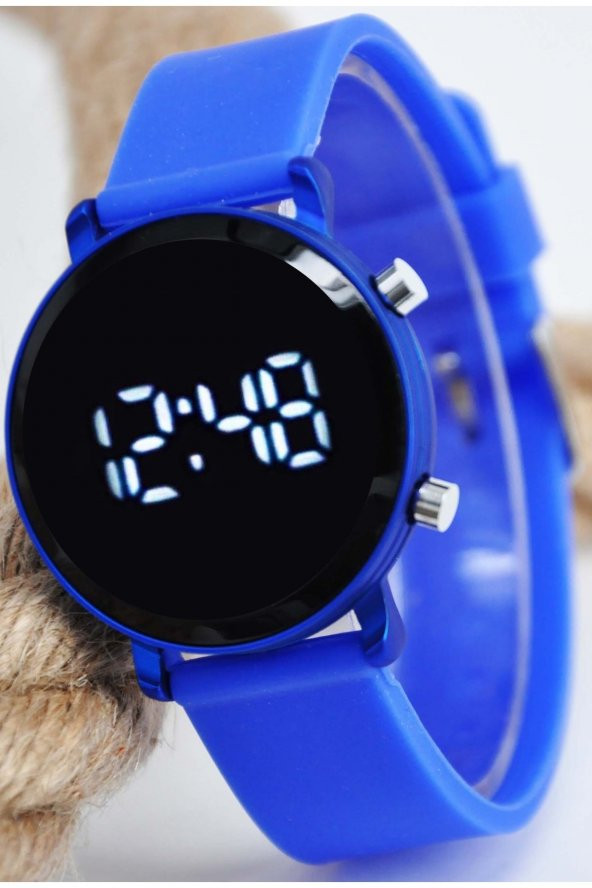 Mavi Renk Tuşlu Led Erkek Çocuk Kol Saati ürün görseli 1
