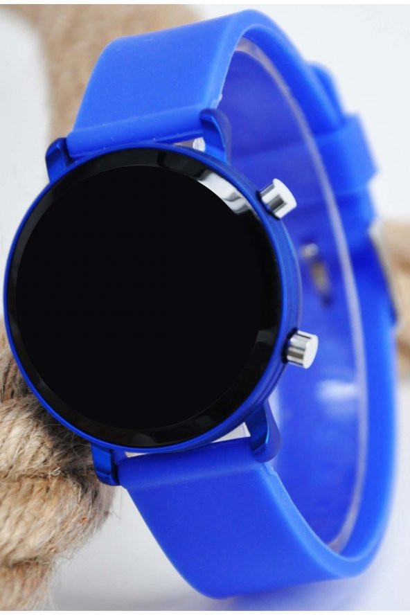Mavi Renk Tuşlu Led Erkek Çocuk Kol Saati - Resim 2