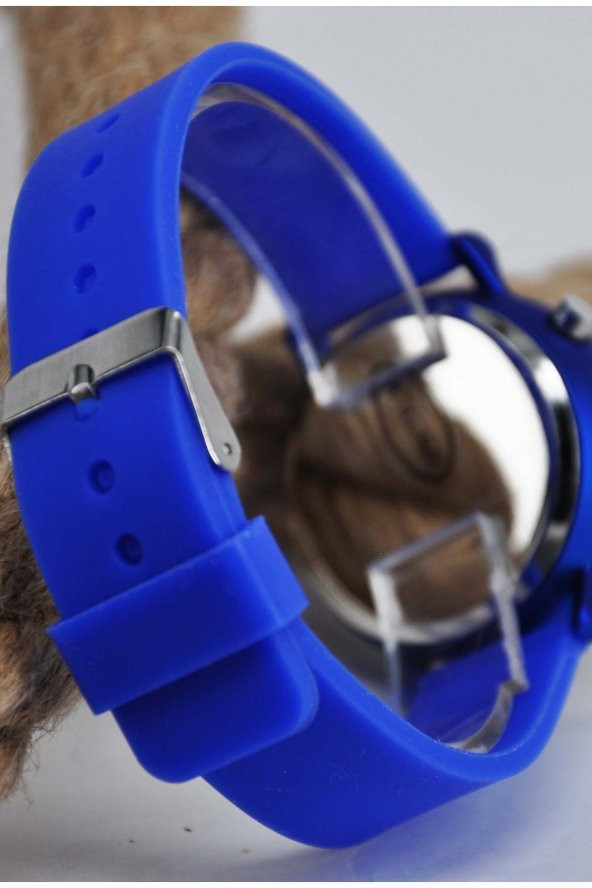 Mavi Renk Tuşlu Led Erkek Çocuk Kol Saati - Resim 3