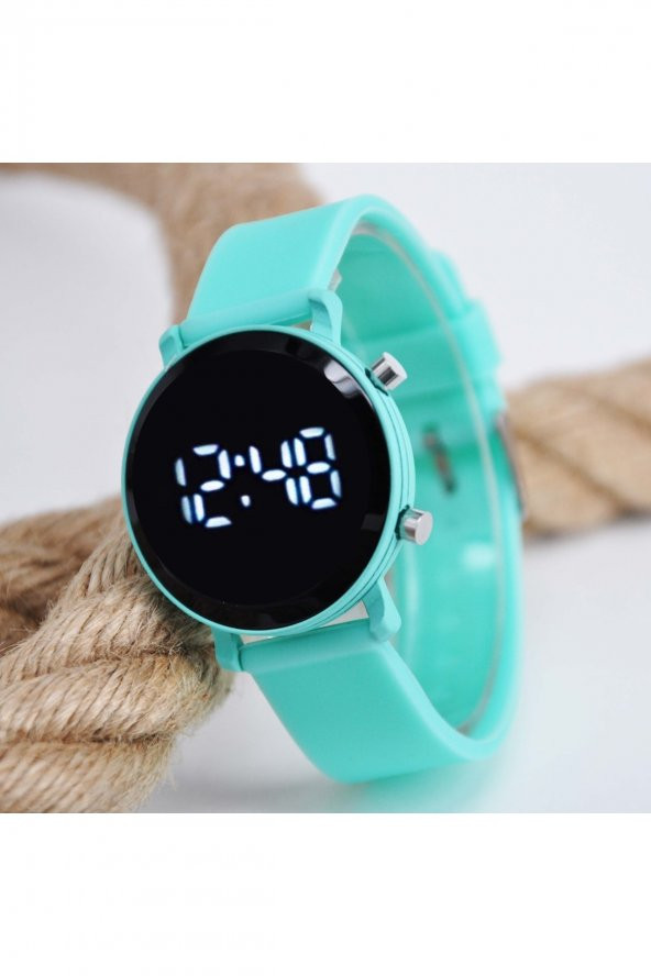 Mint Ve Pembe Renk Şirin Tasarım Iki Adet Genç Kız Çocuk Kol Saati Su-479 - 3