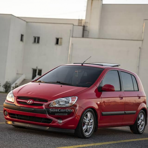 Hyundai Getz 2002–2011 Uyumlu Üniversal Astra H lip Esnek Ön Lip 2 Parça Tampon Altı Dil Karlık Ön Ek - 2