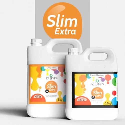 Slim Extra 7500 Gr A+B Ekstra Sararma Dirençli Ultra Şeffaf Epoksi Reçine