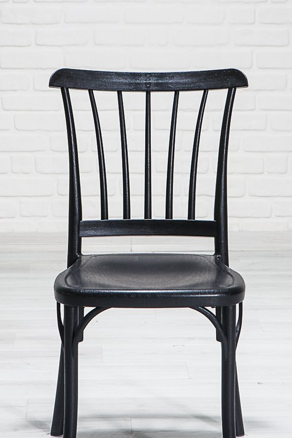 Sandalie Nero Siyah Masa 75X110 Cm Violet Siyah Sandalye Mutfak Masa Takımı - Resim 3