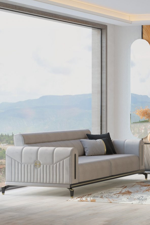 Sandalie Bella Üçlü Salon&Oturma Odası Kanepe - Antrasit - 2