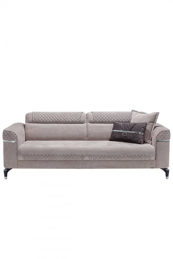 Sandalie Veyron Üçlü Salon&Oturma Odası Kanepe - Antrasit - 3