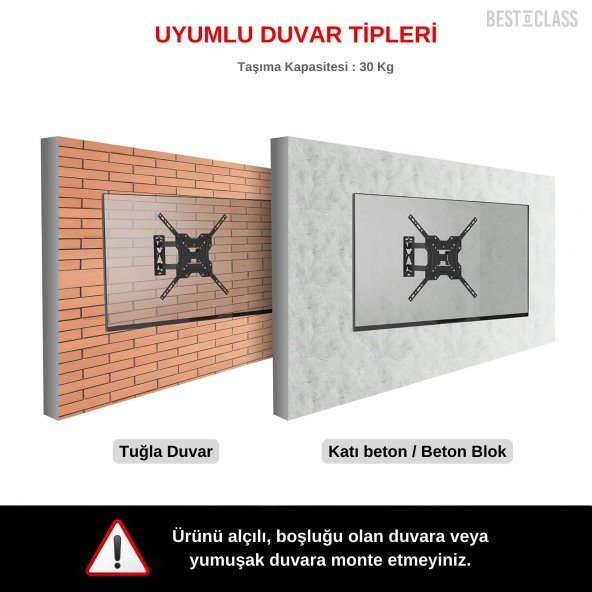 Bestoclass Samsung 50Q80T Hareketli Tv Askı Aparatı - 3