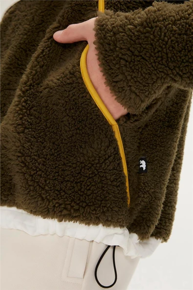 Bad Bear 23.02.29.007-C70 Leonard Half-Zip Erkek Peluş Polar - 6