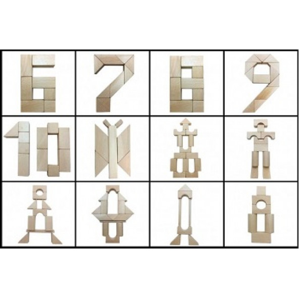 Ahşap Eğitici Yapı Blokları - 3