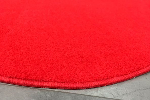 Anatolia 2li Kırmızı 80x140 + 50x70 cm Büyük Ebat Banyo Paspası Seti Kaymaz Tabanlı Klozet Takımı - 4