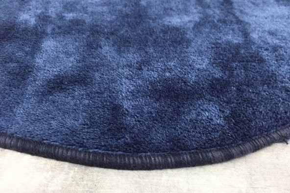 Anatolia 2li Lacivert 80x140 + 50x70 cm Büyük Ebat Banyo Paspası Seti Kaymaz Tabanlı Klozet Takımı - 4