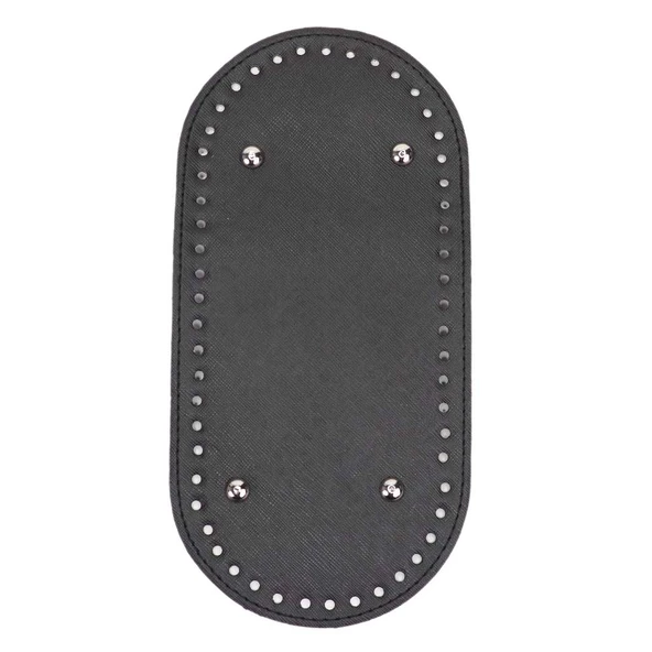 Oval Suni Deri Çanta Tabanı 25x12 - Resim 2