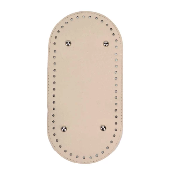 Oval Suni Deri Çanta Tabanı 25x12 - Resim 3