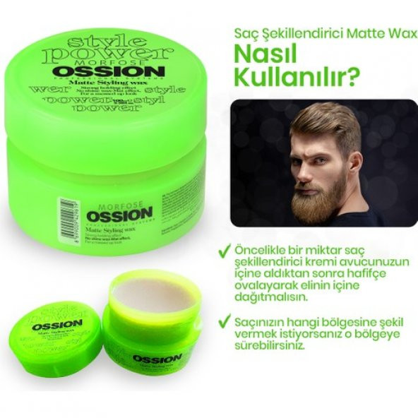 Morfose Ossıon Matte Stylıng Mat Wax 100Ml - 2