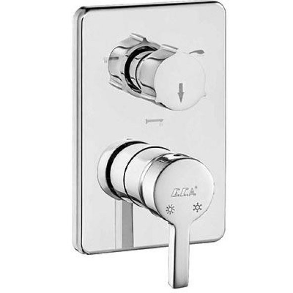 Eca Mina Ankastre Banyo Bataryası 2 Parça Set / 3 Yollu (102167304H-K+102166301)