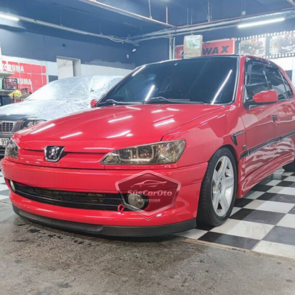 Peugeot 306 1993-2002 Uyumlu Üniversal Astra H lip Esnek Ön Lip 2 Parça Tampon Altı Dil Karlık Ön Ek - 2