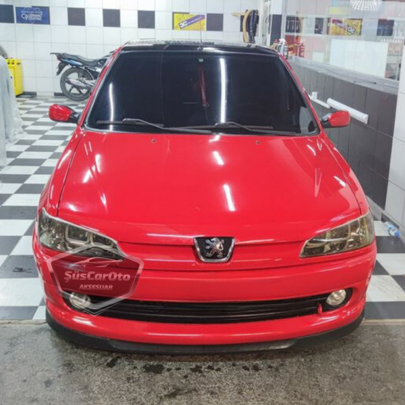 Peugeot 306 1993-2002 Uyumlu Üniversal Astra H lip Esnek Ön Lip 2 Parça Tampon Altı Dil Karlık Ön Ek - 6
