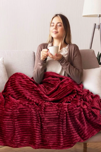 Mira Home Tek Kişilik Wellsoft Tv Battaniyesi 130 x 180 cm Çizgili Desen - 3