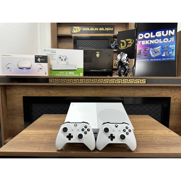 Microsoft Xbox One S 1 TB CD'li Çift Kol  Xbox - xboxone - xboxonex - XboxOne (İKİNCİ EL)