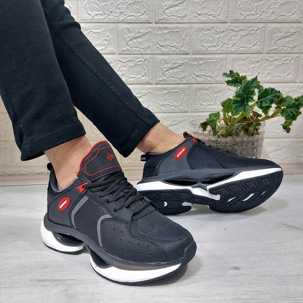Dunlop 2401 Siyah Fuspetli Air Rahat Taban Erkek Spor Ayakkabı - 2