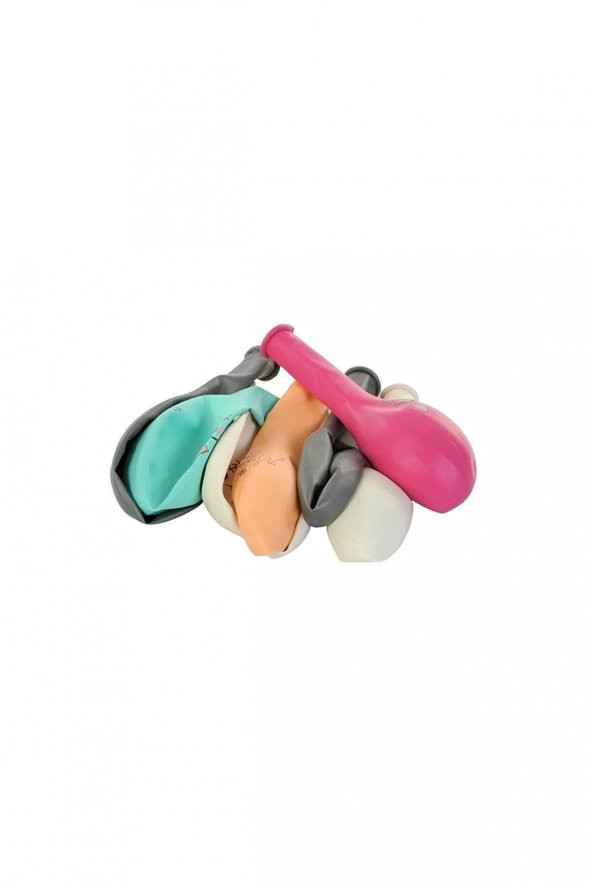 Balonevi Balon 4+1 Miss Cat Kedi Baskılı 12 İnç Karışık Renk Balon (8 Li Paket) - 2