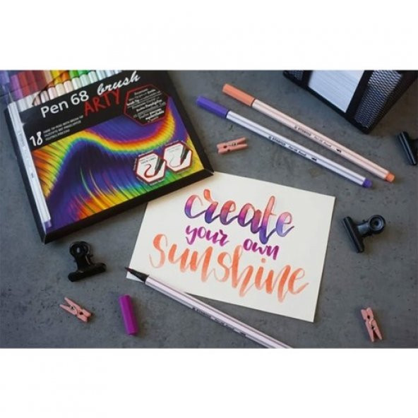 Stabilo Kreatif Set Arty 68 Fırça Uçlu Kalem Seti 77/6-1-20 - 3